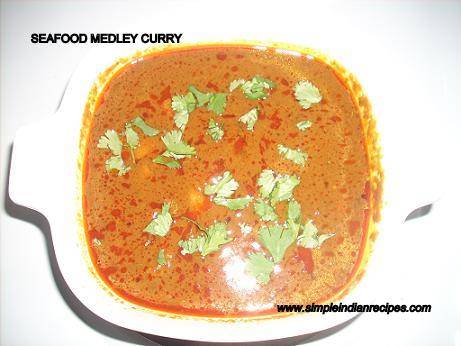 Seafood Medley Curry - Mixed Seafood Gravy | Simple Indian Recipes